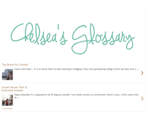 Tablet Screenshot of chelseasglossary.com